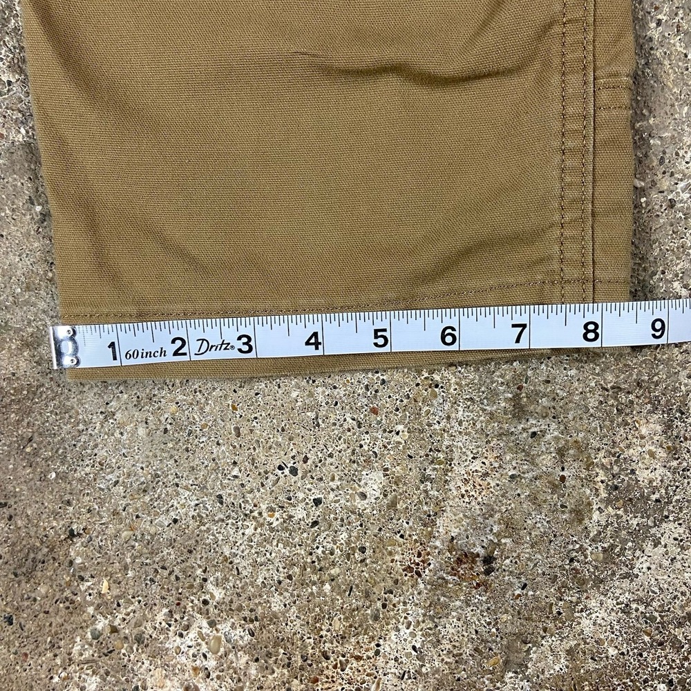 Carhartt Canvas Pants Size 36x32 Tan Full Swing Relaxed Fit Straight Work Wear - Picture 7 of 9
